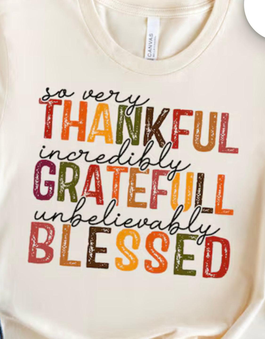 Thankful Grateful Blessed