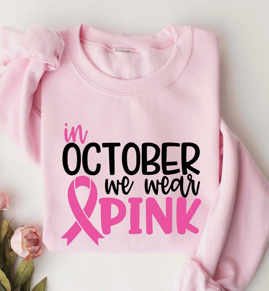October Wear Pink Sweatshirt